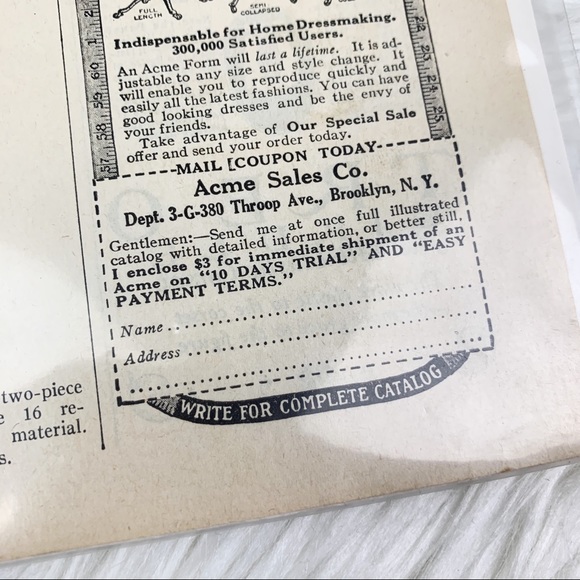 LOWEST PRICE Vintage McCall's 1923 Newspaper Sewing Dress Pages - Picture 16 of 16